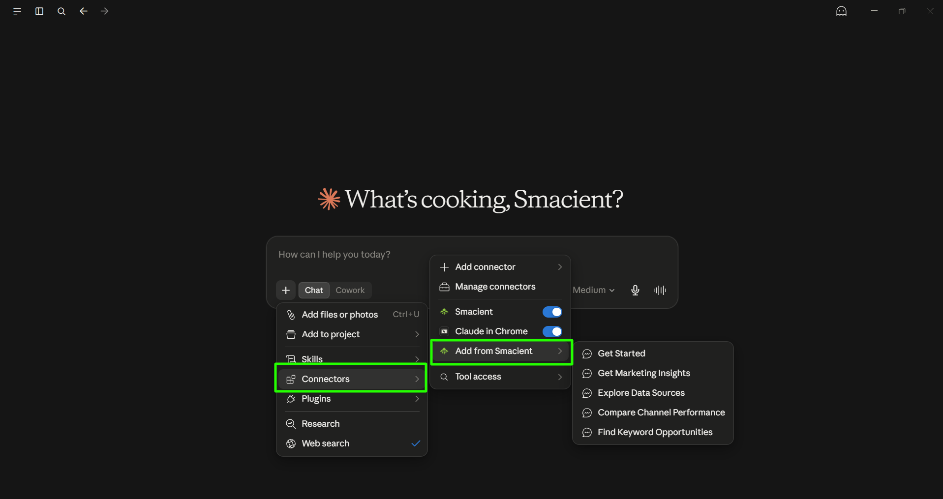 Step 10 - Explore the Smacient connector