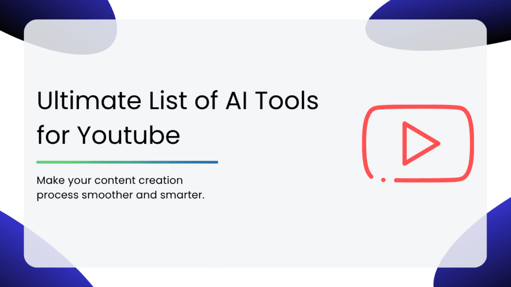 Ultimate List of AI Tools for Youtube 2023- Smacient