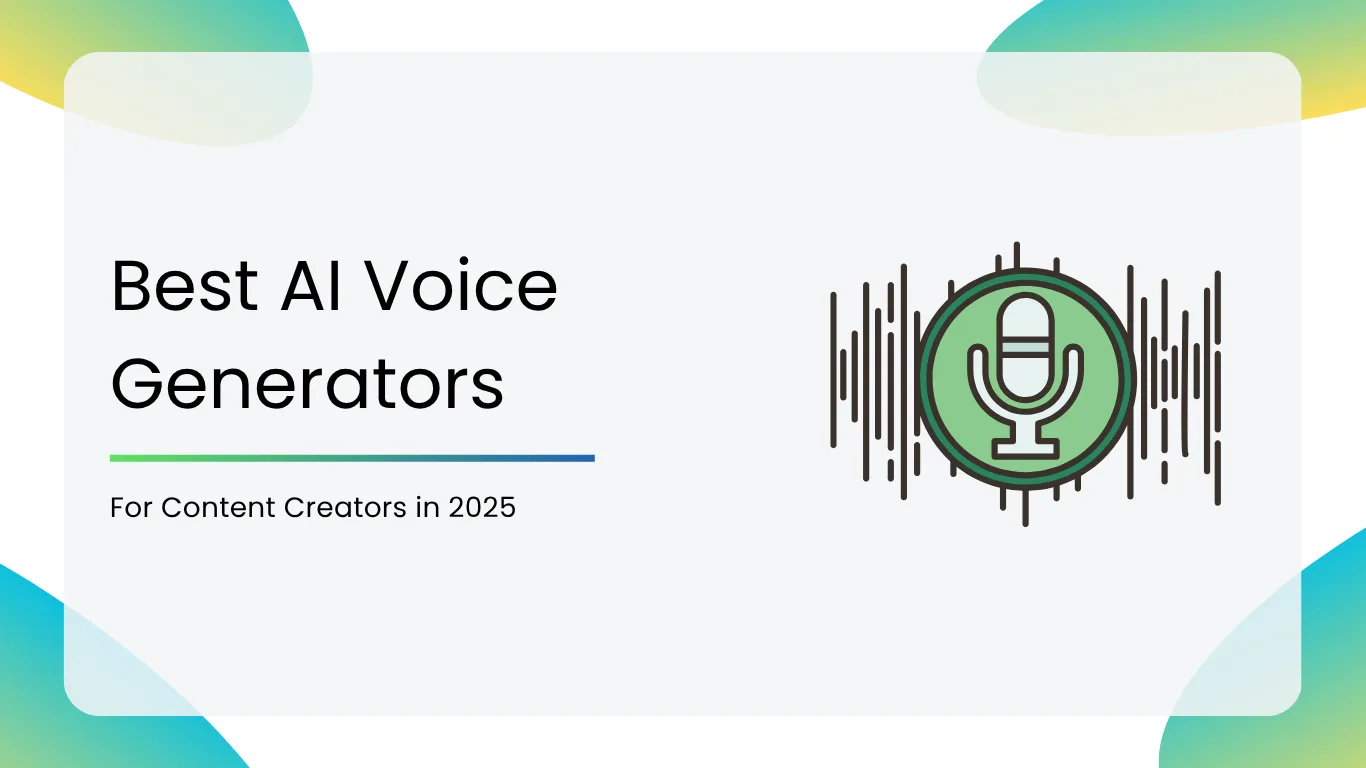 Best AI Voice Generators for Content Creators in 2025 - Smacient