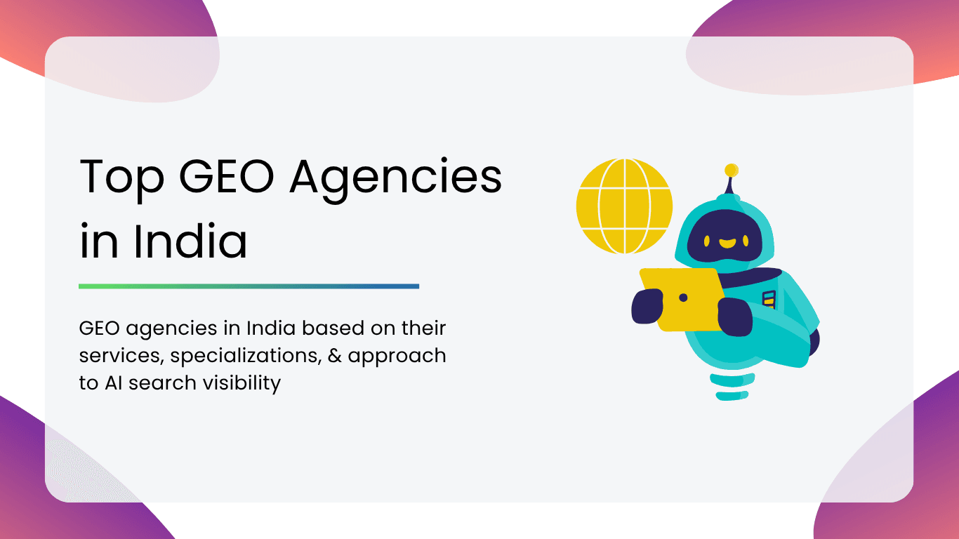 Top GEO Agencies in India